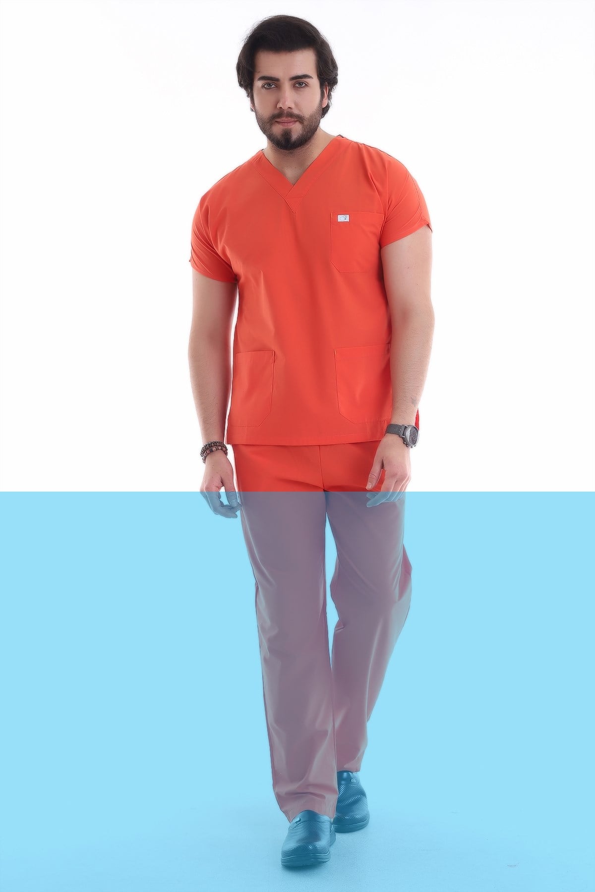 Erkek Tek Üst Forma Turuncu