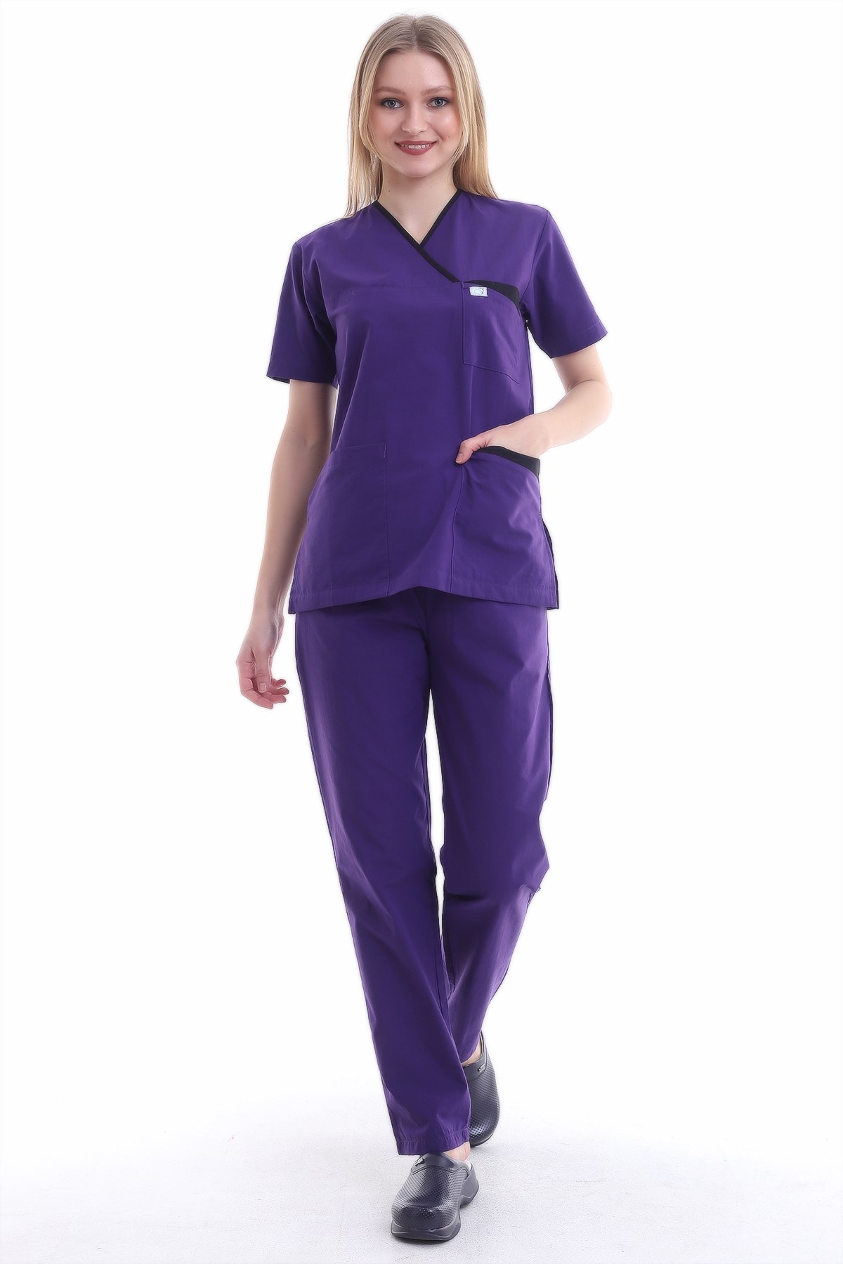 Garnili Mor Hemşire Forması