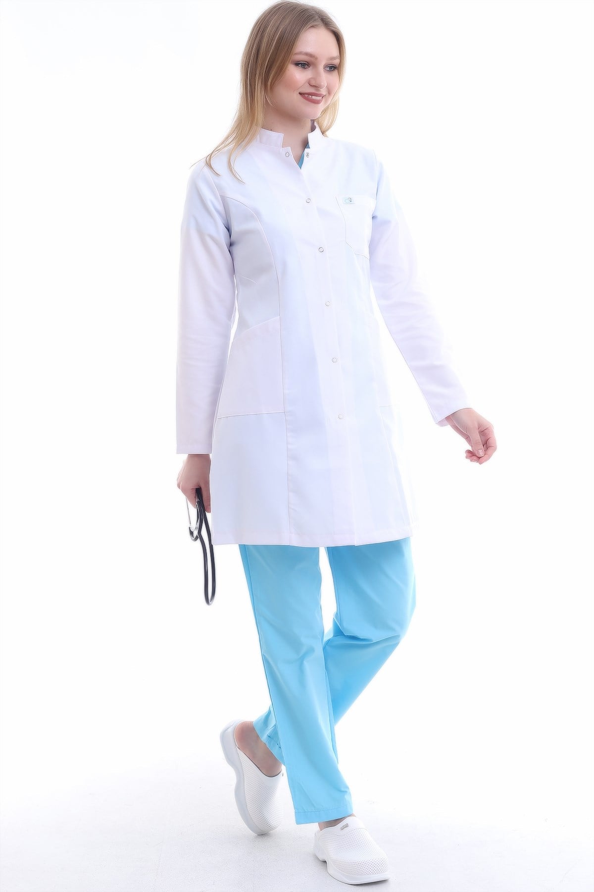 Hakim Yaka Kadın Doktor Önlüğü