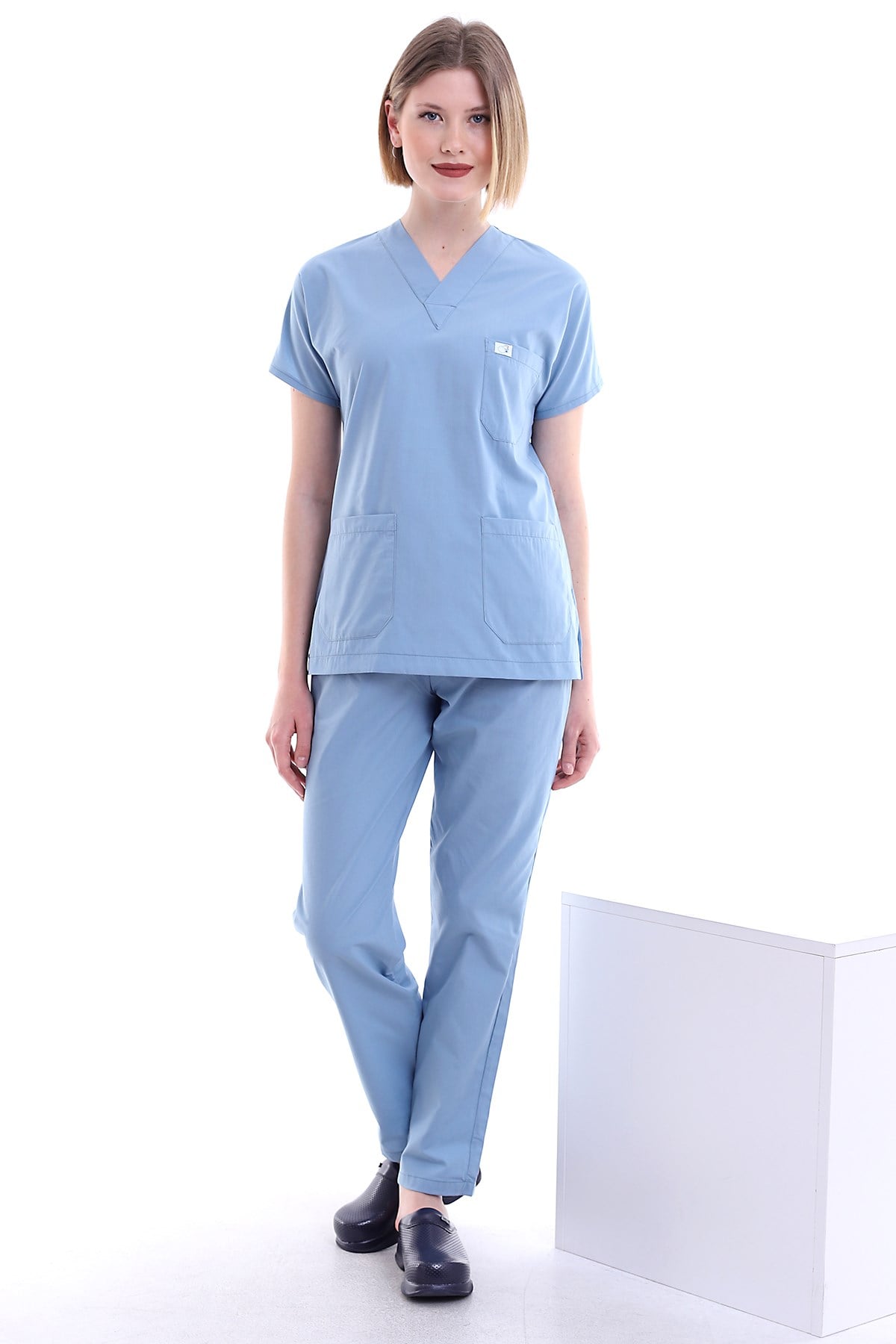 Kadın Doktor Forması Açık Mavi