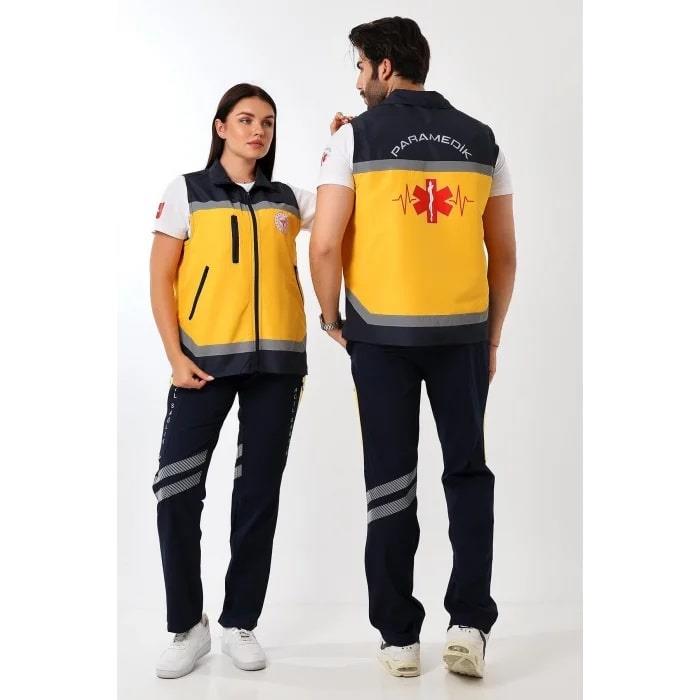 Paramedik Yelek Yazlık Sarı Unisex