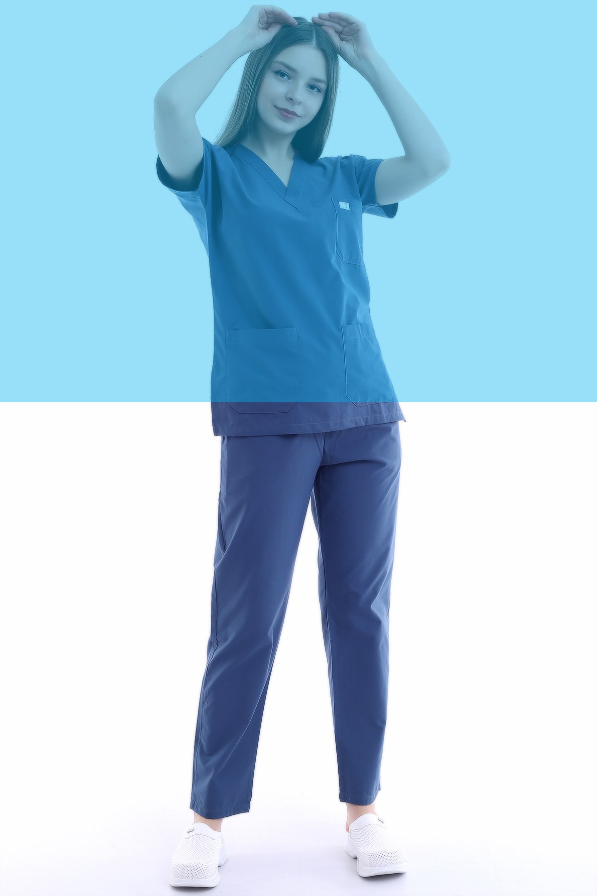 Tek Alt Forma Orta Mavi