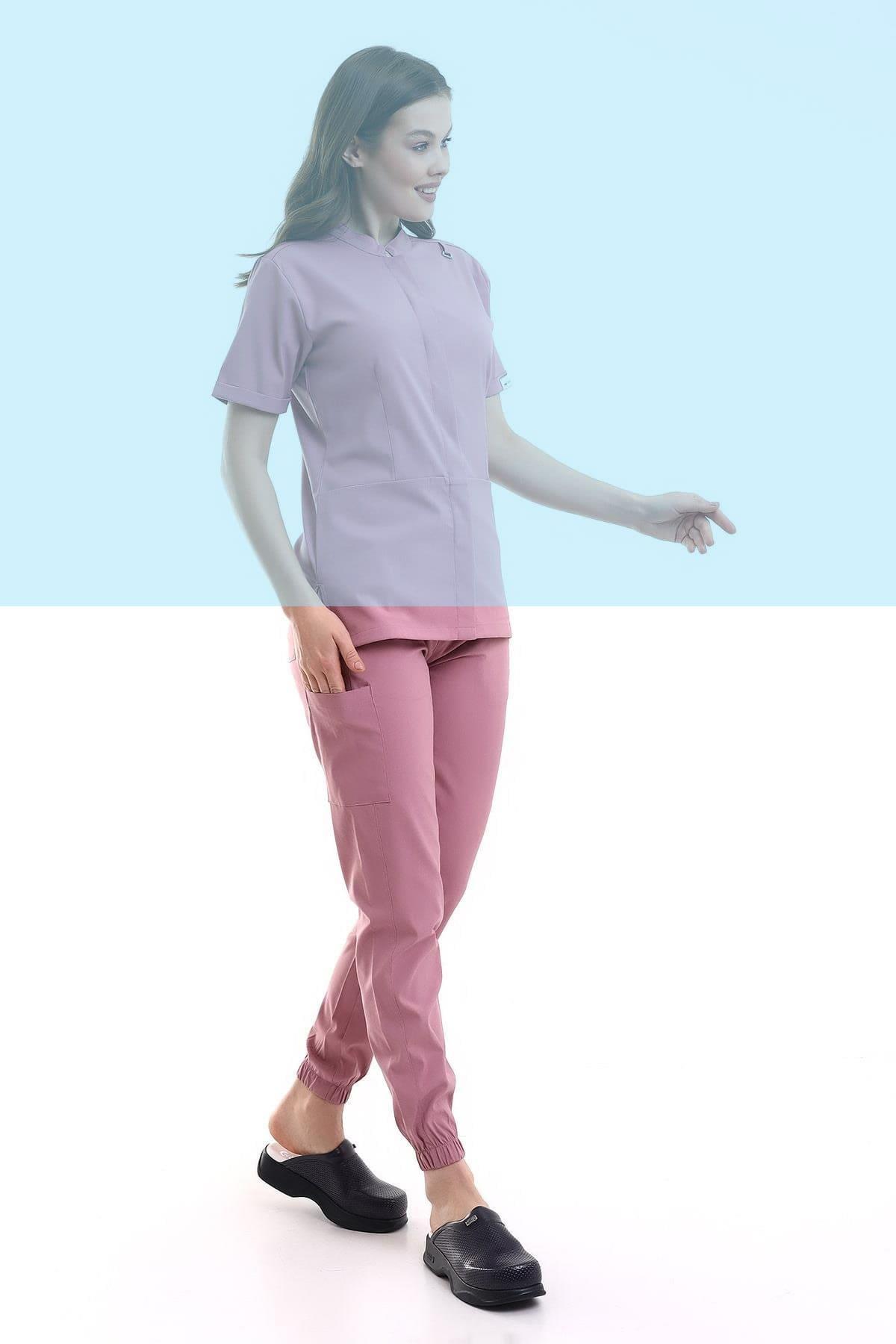 Tek Alt Likralı V Flex Gül Kurusu Forma