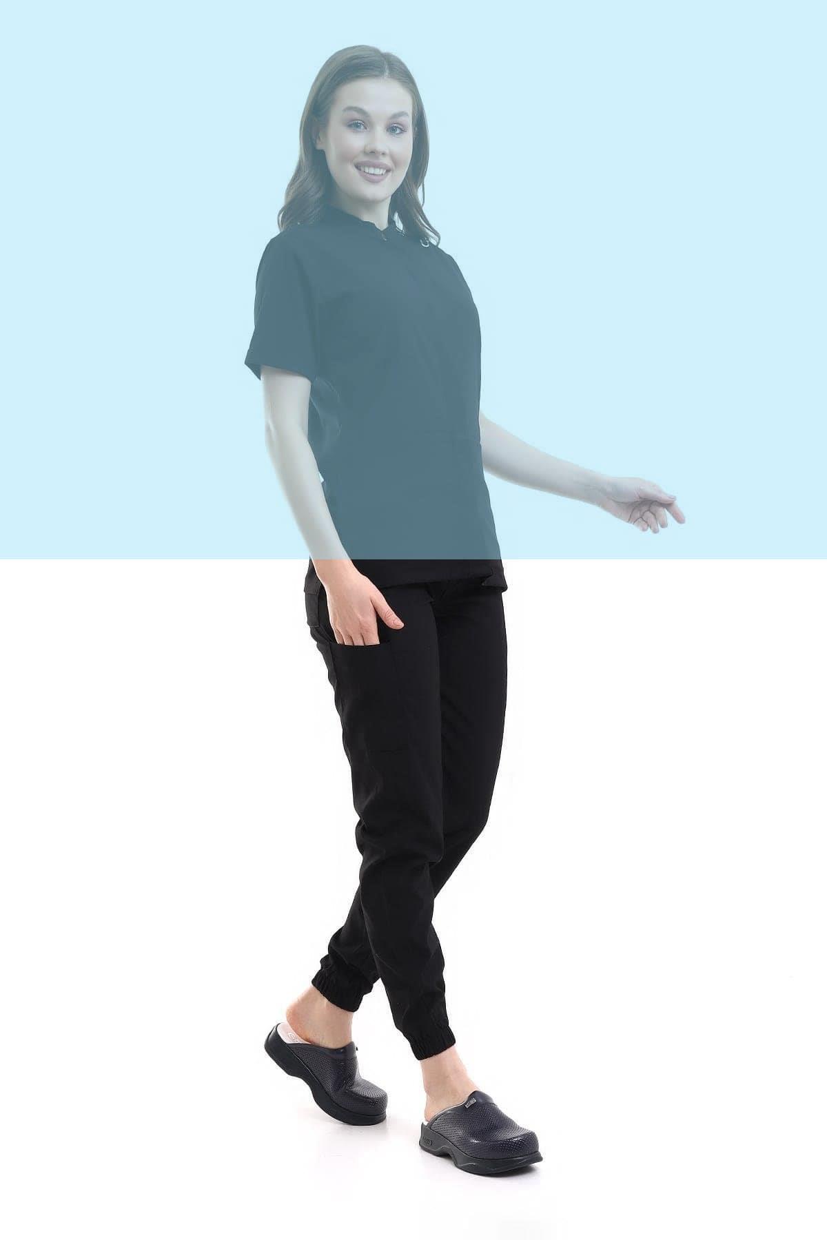 Tek Alt Likralı V Flex Siyah Forma