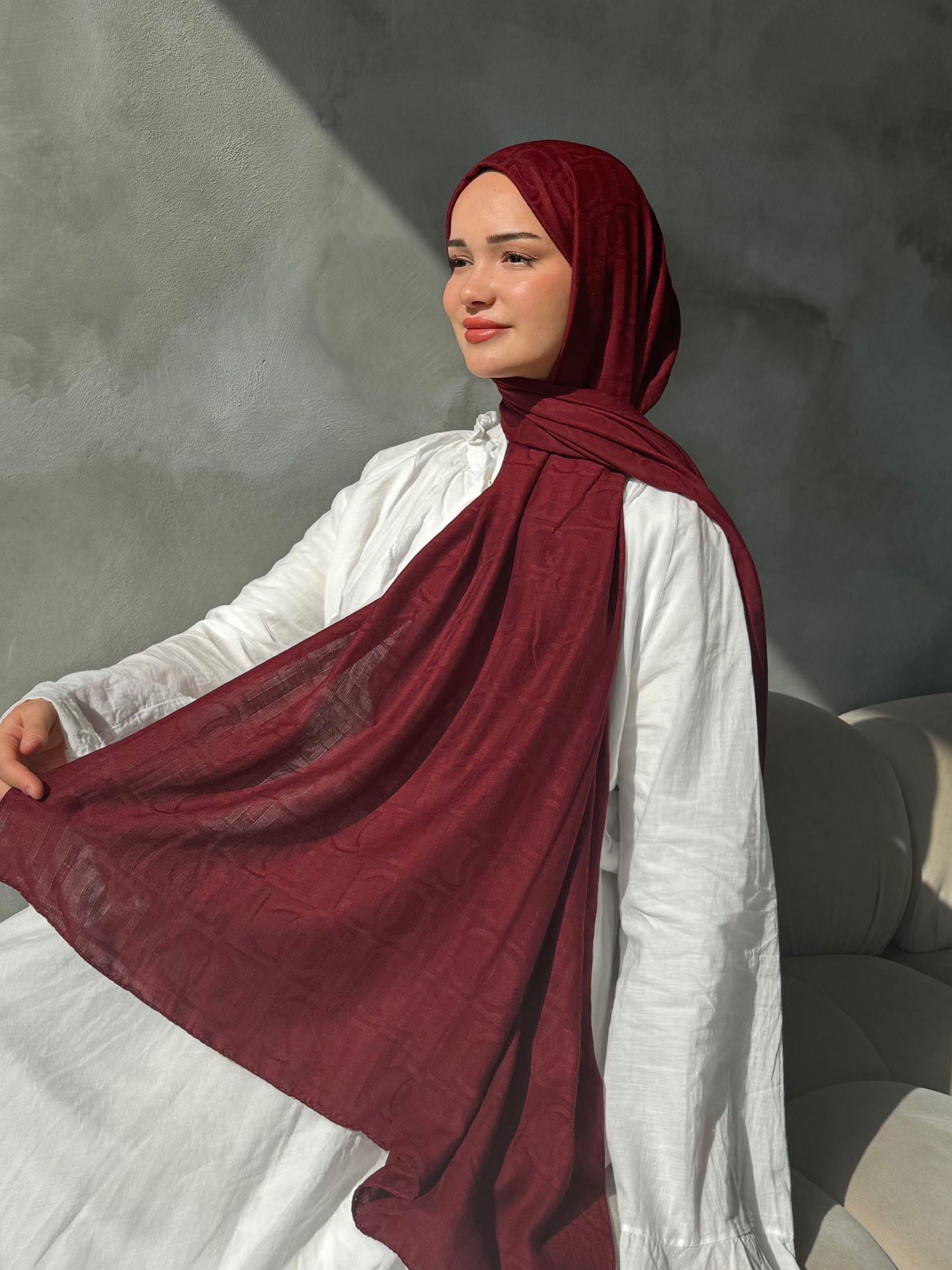 ZİNCİR DESEN BORDO