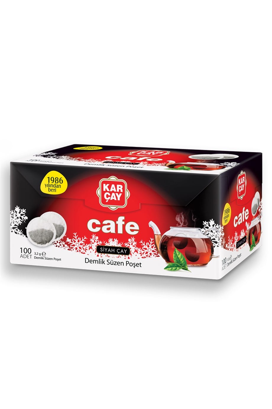 Karçay Cafe Demlik Süzen Poşet Çay 320Gr (100 Adet x 3.2Gr)