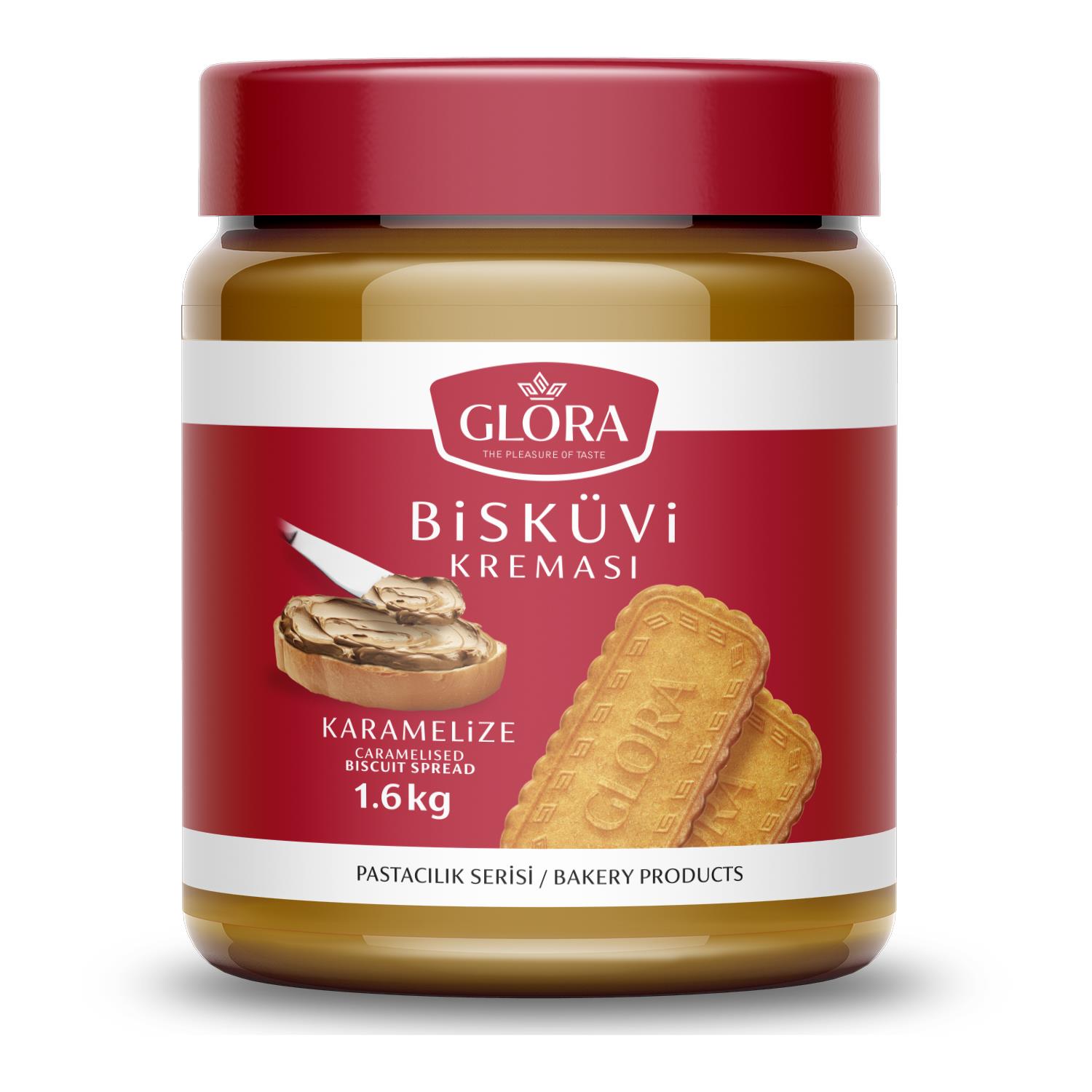 Glora Karamelize Bisküvi Kreması Smooth 1.6Kg