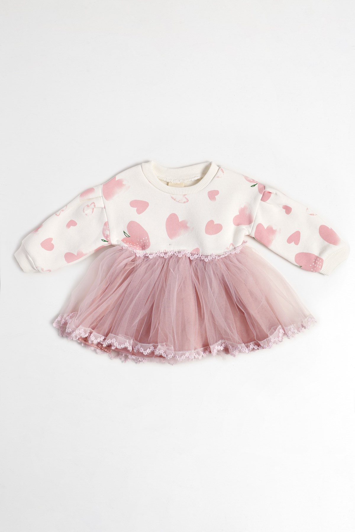 Pembe Kalpli Kız Bebek Çocuk Tütü Elbise