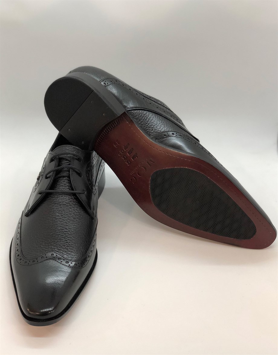 İtalyan Stil Hakiki Geyik & Buffalo Derisi Handmade Erkek Klasik Ayakkabı -  Guardi