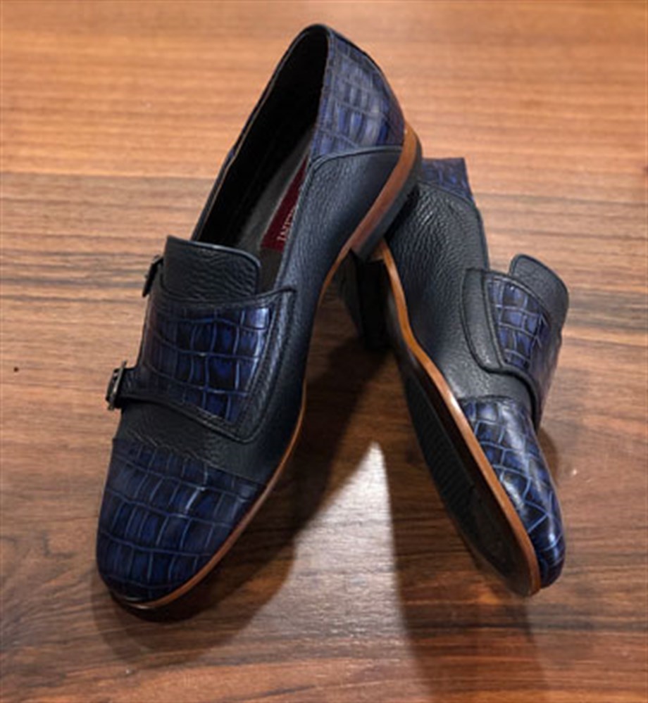 İtalyan Stil Hakiki Geyik Deri Handmade Erkek Ayakkabı - Guardi