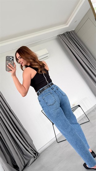 Siyah Lilith Sırtı Fermuarlı Crop