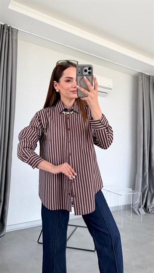 Nancy Çizgili Gömlek