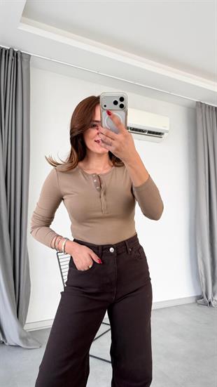 Ester Çıtçıtlı Uzun Kollu Bluz