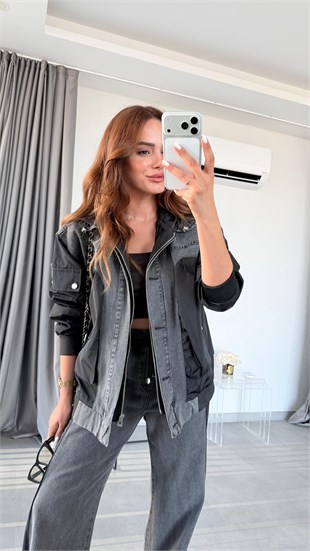 Siyah Valencia Beli Lastikli Biyeli Pantolon