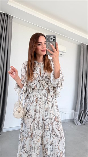 Yılan Desenli Bluz