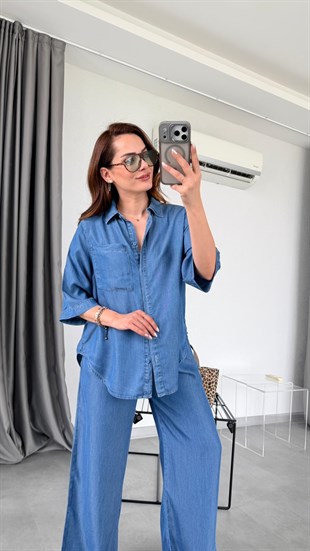 Pamela Gömlek Pantolon Takım