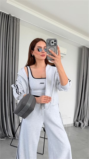 Cecilia Bağlama Detaylı Şeritli Pantolon