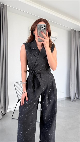 Flora Belden Bağlama Detaylı Pantolon Takım