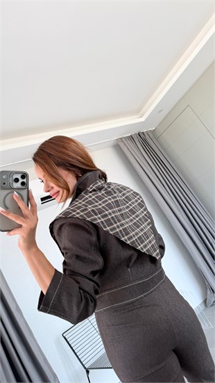Kahve Lienz Önü Çımalı Pantolon