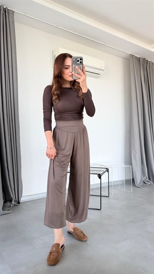 Dury Modern Kesim Paçası Lastikli Pantolon