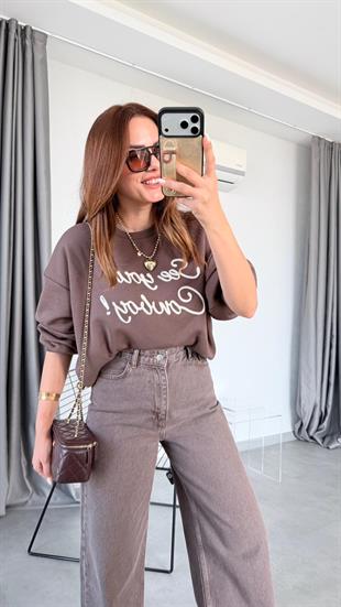 Axe Nakış Detaylı Sweatshirt