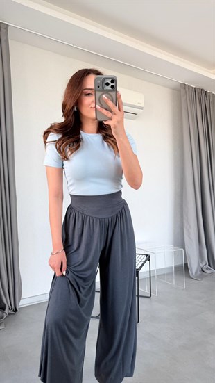 Dury Modern Kesim Paçası Lastikli Pantolon