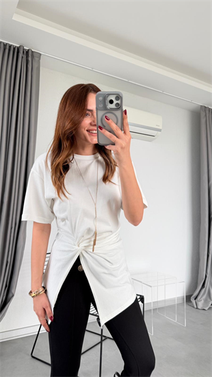 Dariya Büzgülü Tişört