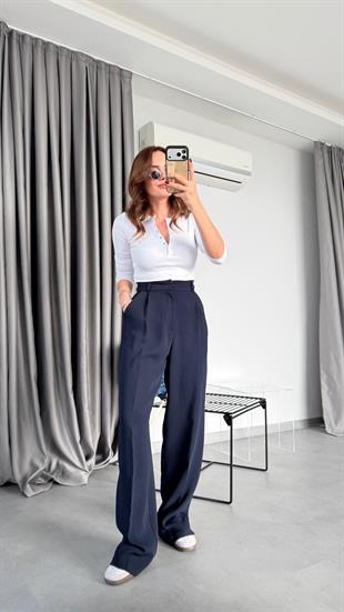 Gwen Lacivert Pantolon