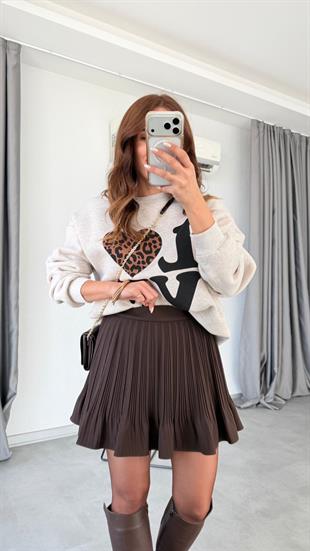 Karela Pile Detaylı Etek