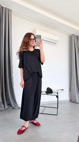 Siyah Tişört Pantolon Takım