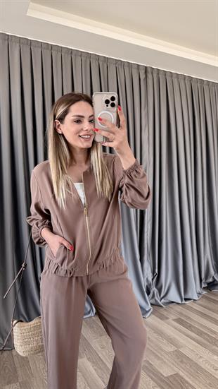 Lexi Fermuarlı Beli Lastikli Takım