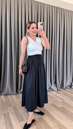 Lucia Sırtı Fermuarlı Crop