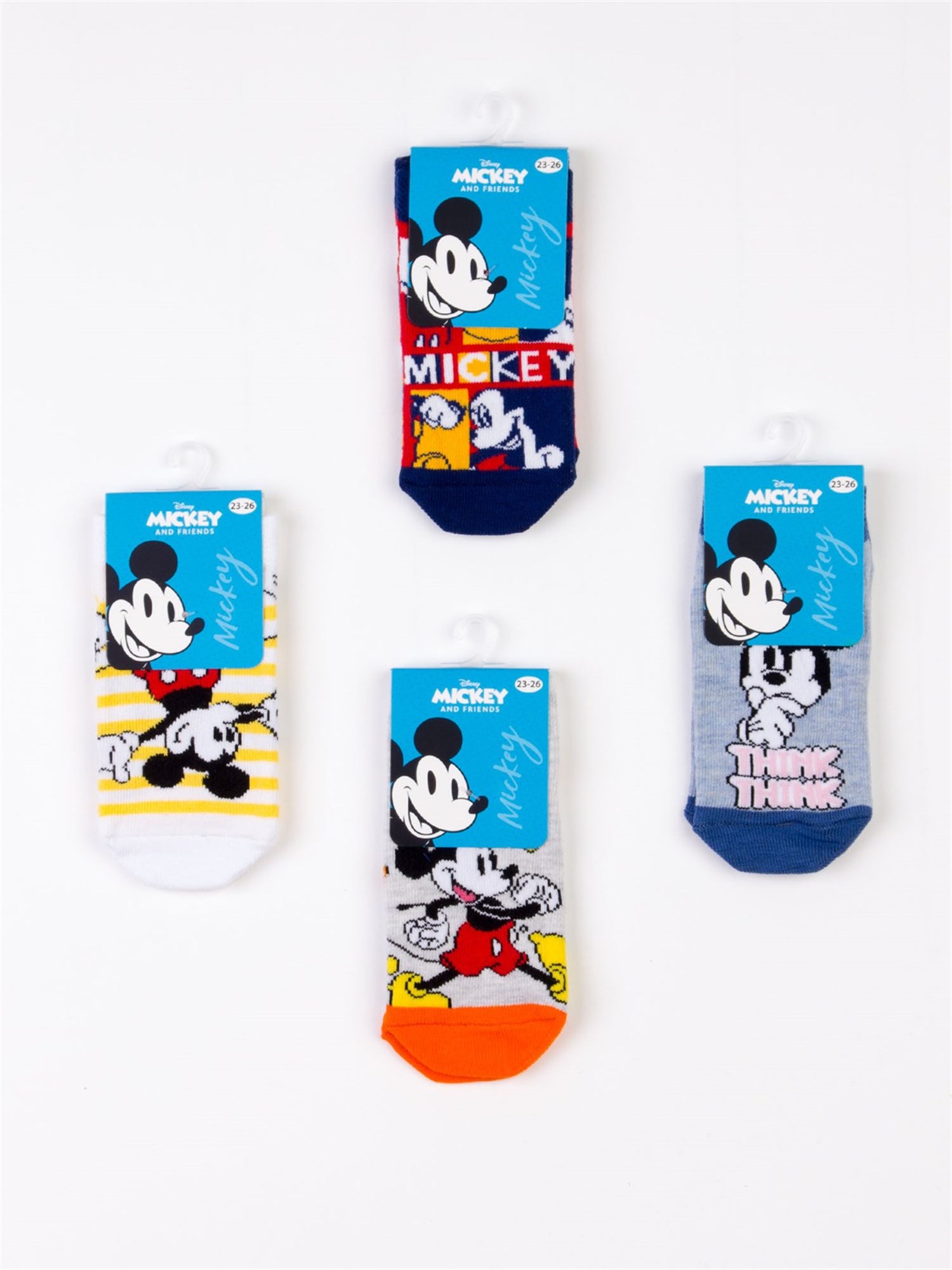 Toptan Disney Mickey Mouse Lisanslı Çocuk Patik Çorap 19828 | Çimpa