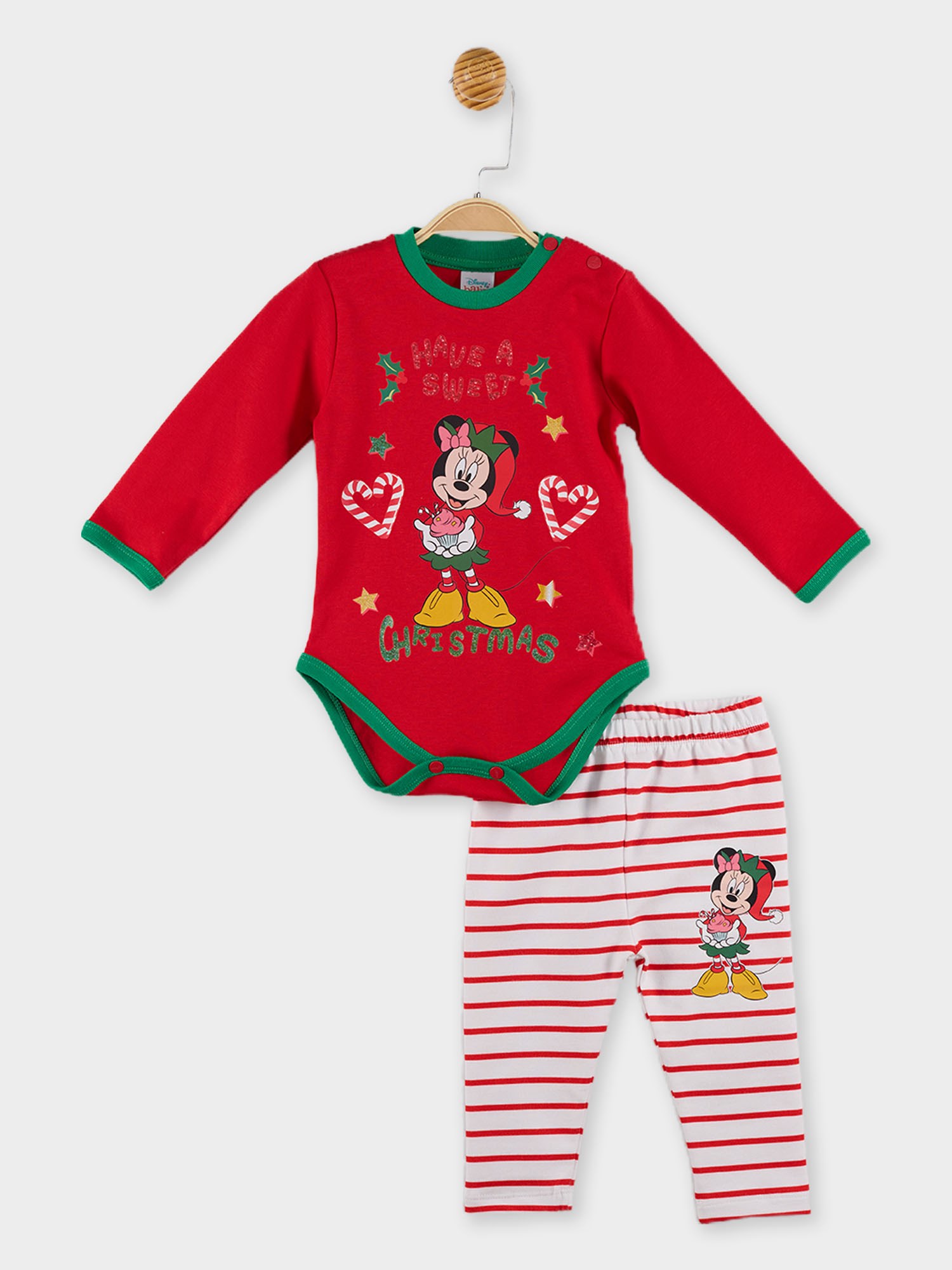 Minnie Mouse Licensed Baby Girl Body and Pants 2 Piece Set 19991