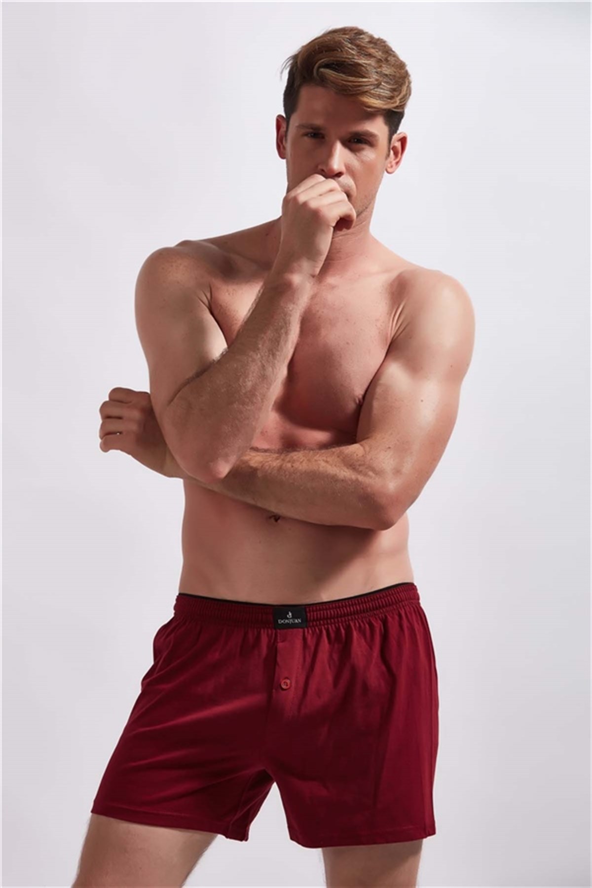 josejuan 3lü Erkek Boxer %100 Pamuk Örme Penye 1120
