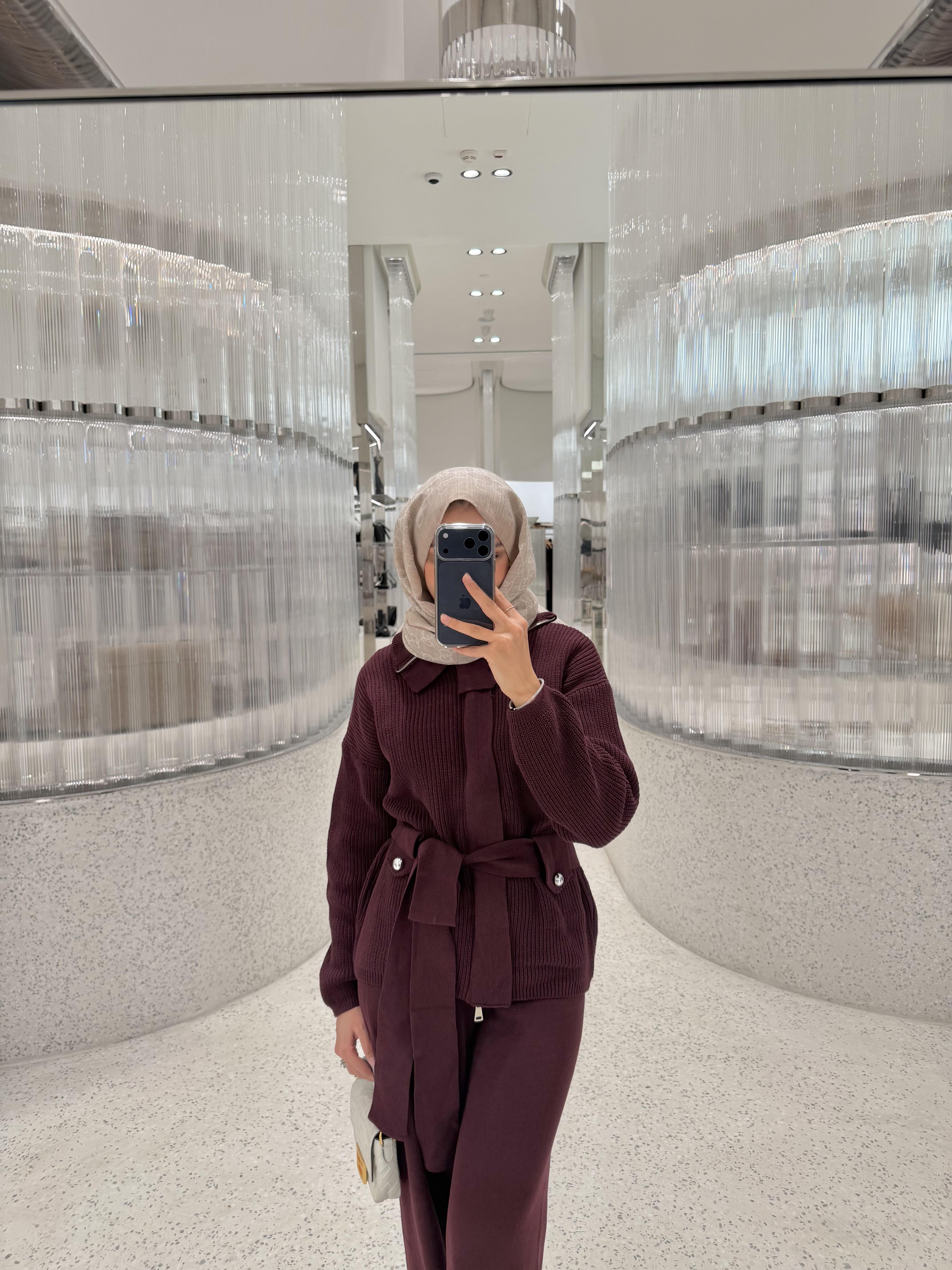 Soft Knit Takım - Bordo
