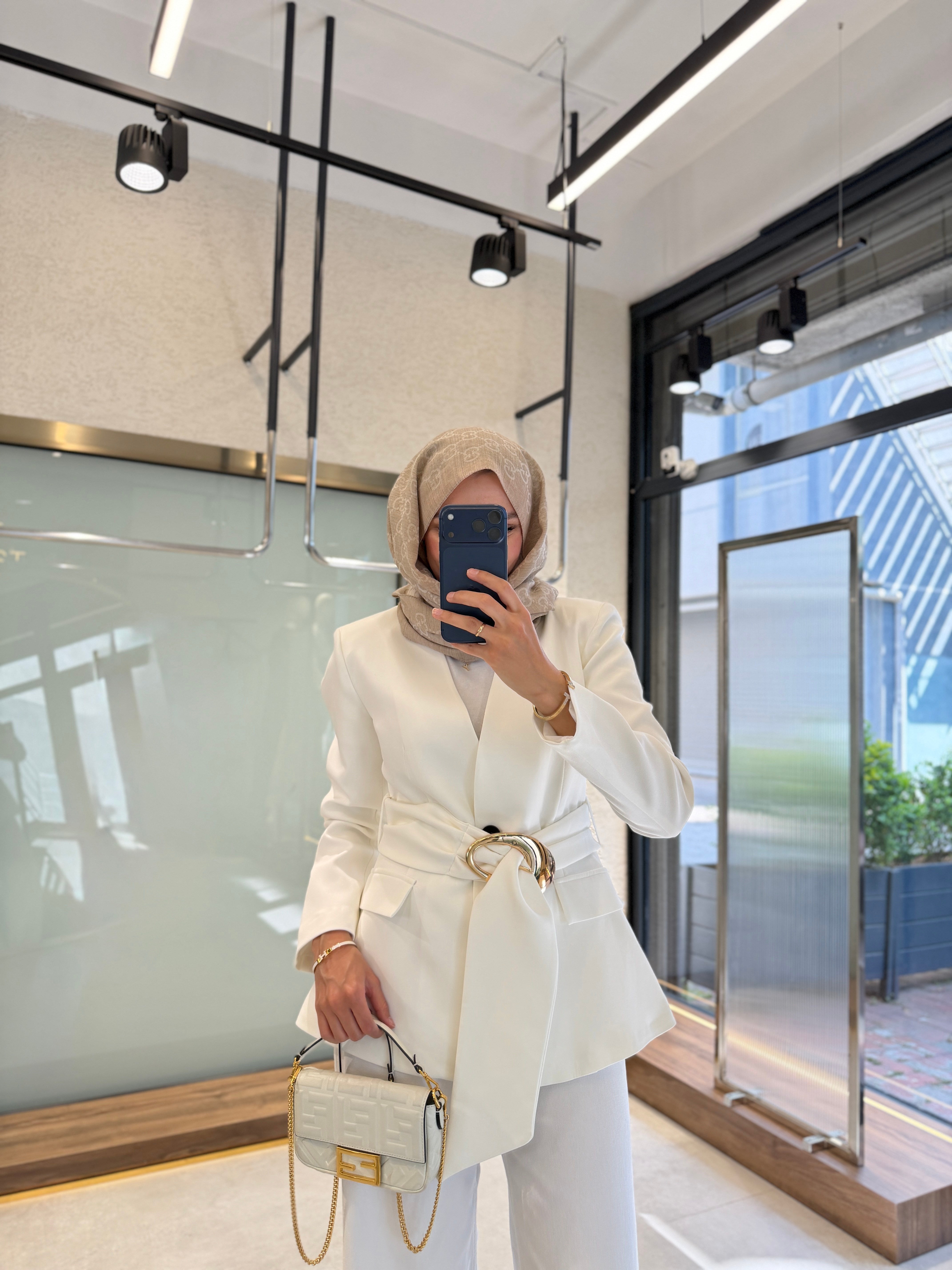 Monroe Blazer - Beyaz