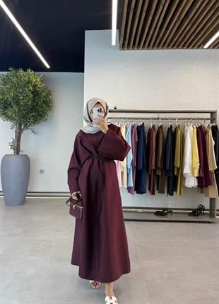 İzel Elbise - Bordo