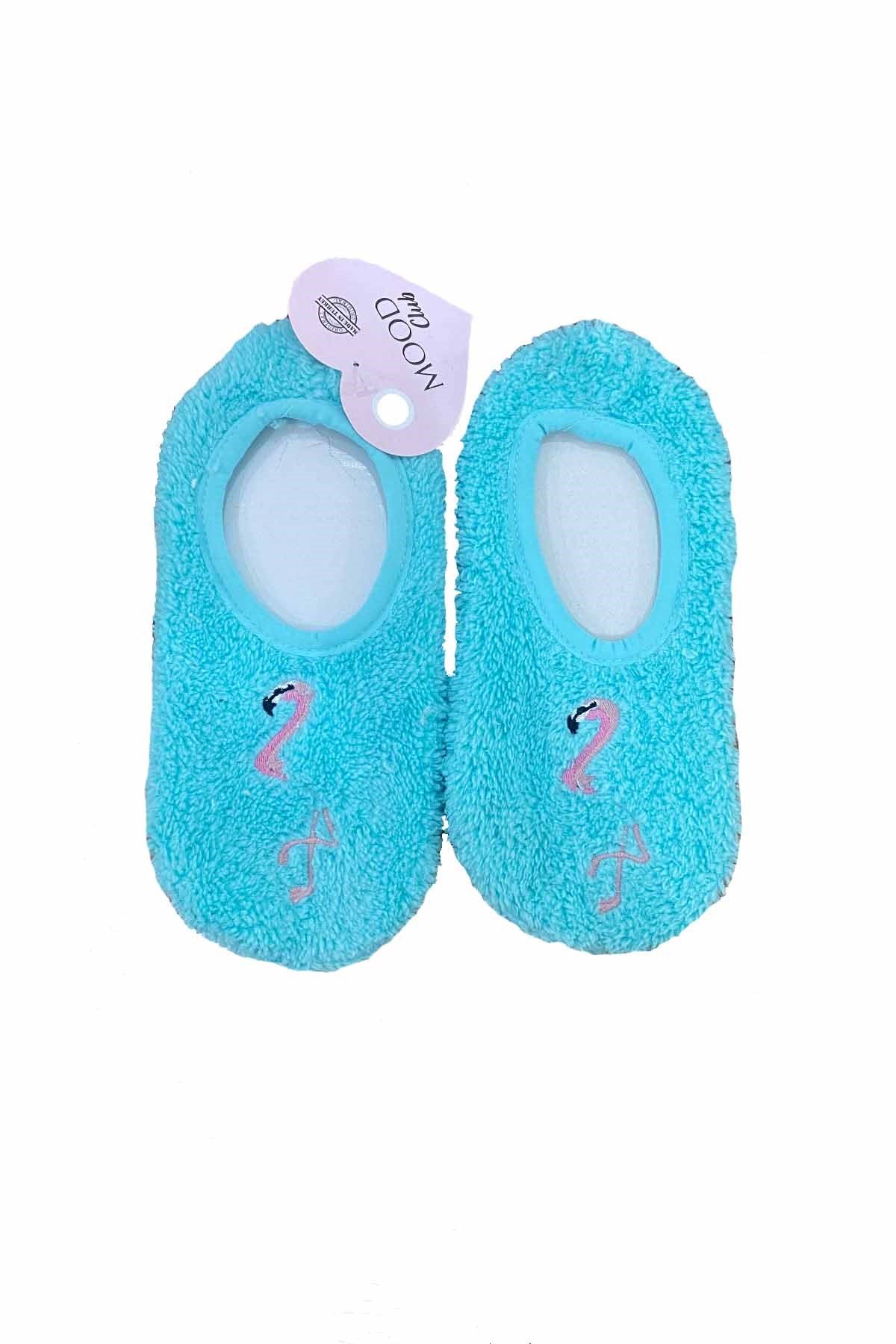 Kadın Babet 35- 39 Ekru Mavi Flamingo