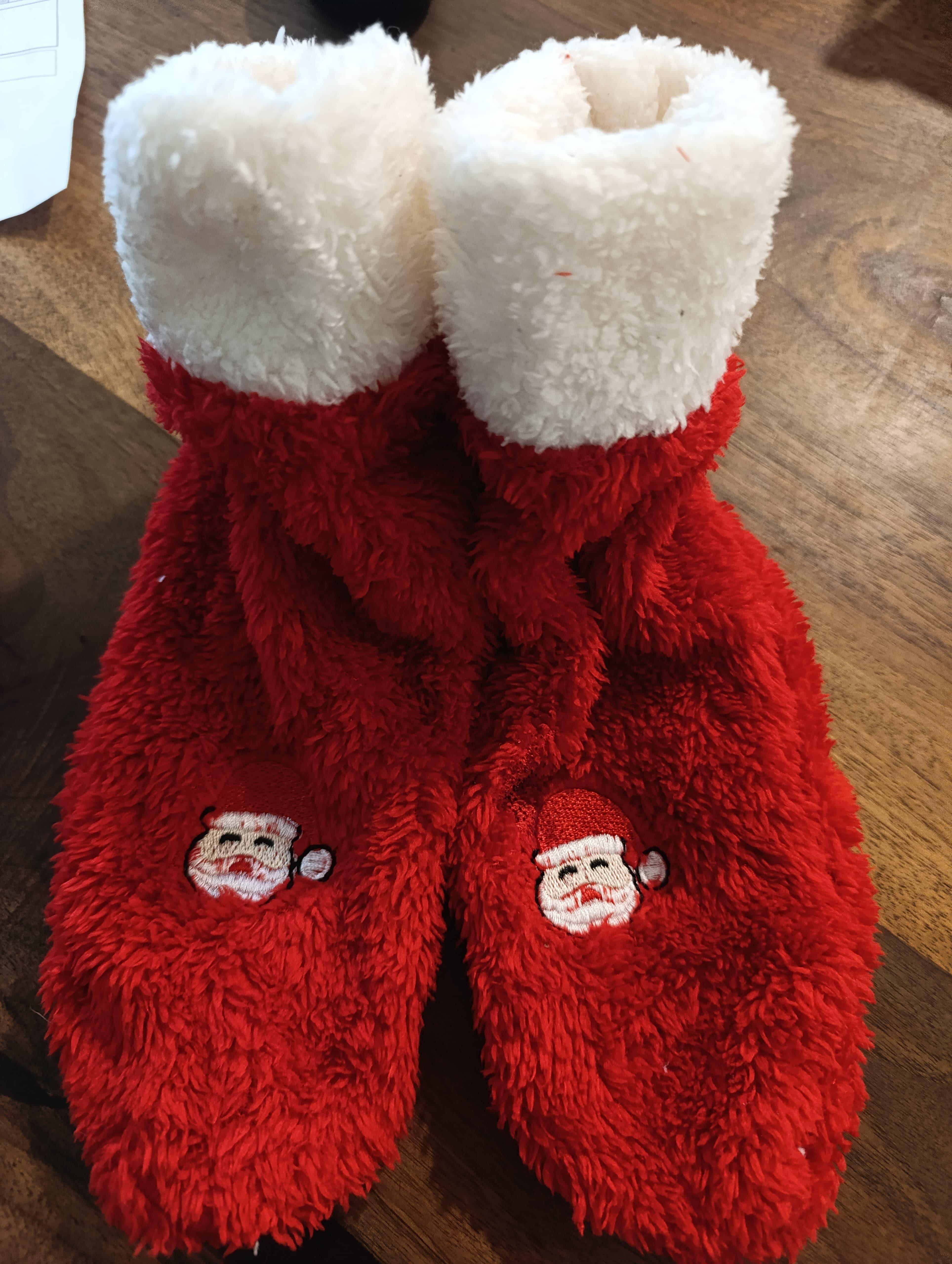 Mood Club-Welsoft Kırmızı Noel Baba Desenli Yılbaşı Çorabı