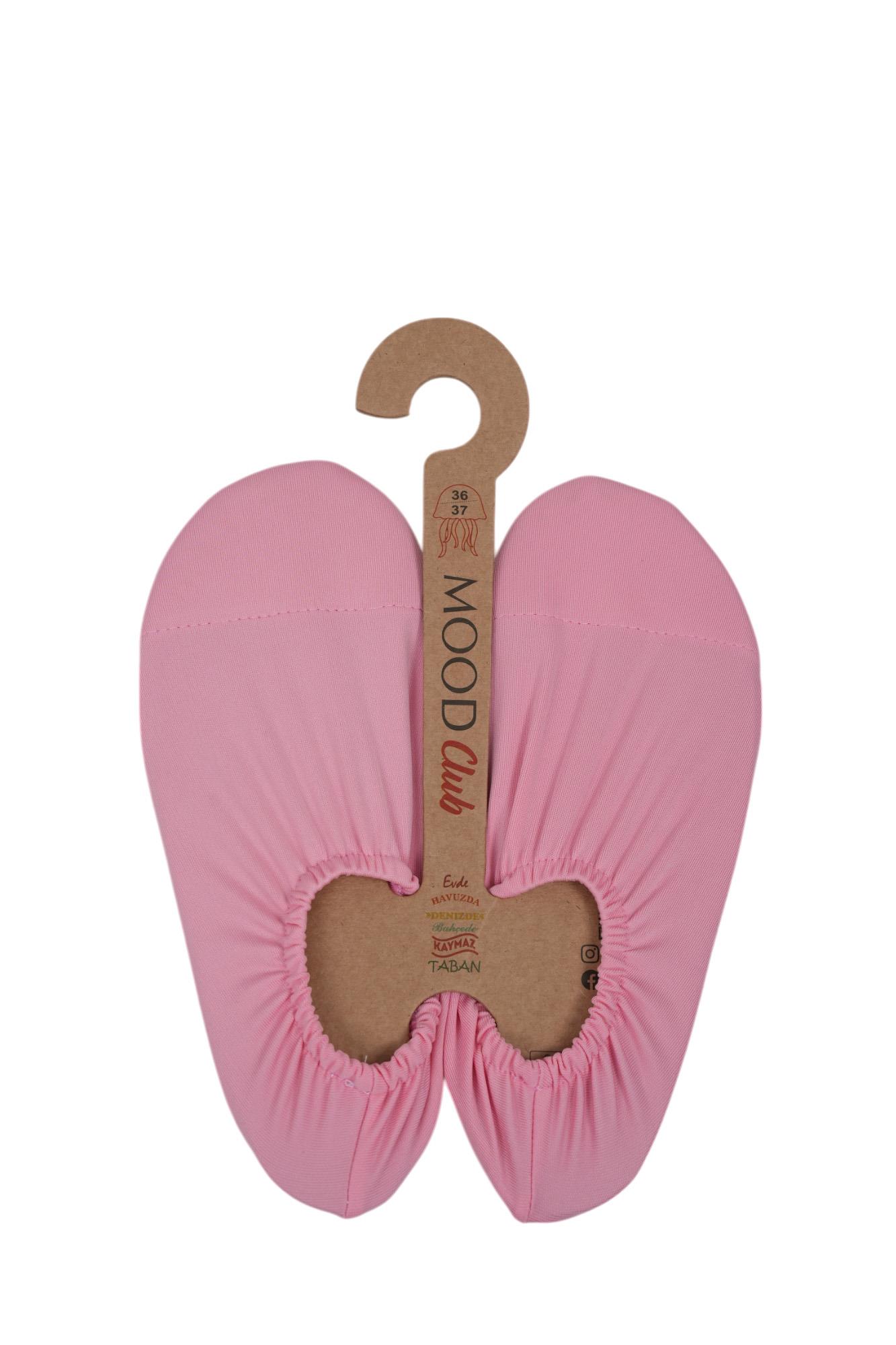 Mood Club-Pembe Deniz Ayakkabısı ve Çok Amaçlı Kaydırmaz Havuz Patiği