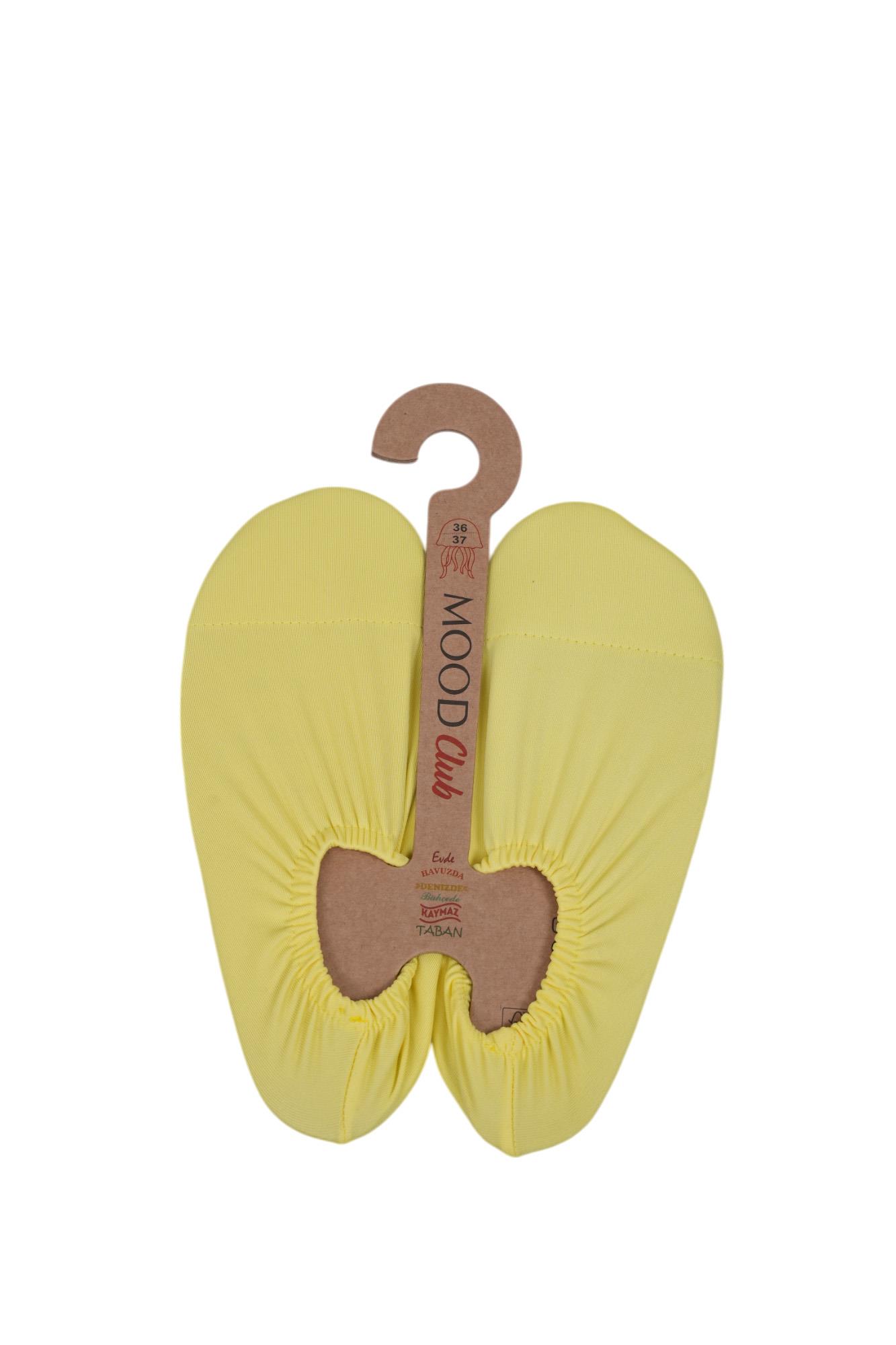 Mood Club-Sarı Deniz Ayakkabısı ve Çok Amaçlı Kaydırmaz Havuz Patiği
