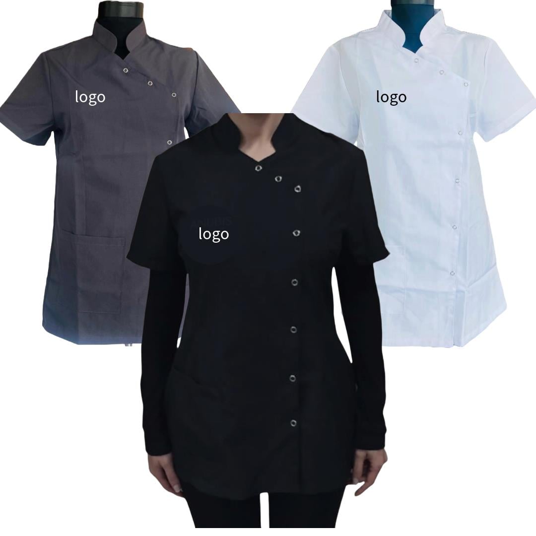 Hakim Yaka Çıtçıtlı Forma Tek ÜstÜniformaLİNA TEKSTİL TASARIMHakim Yaka Çıtçıtlı Forma Tek Üst