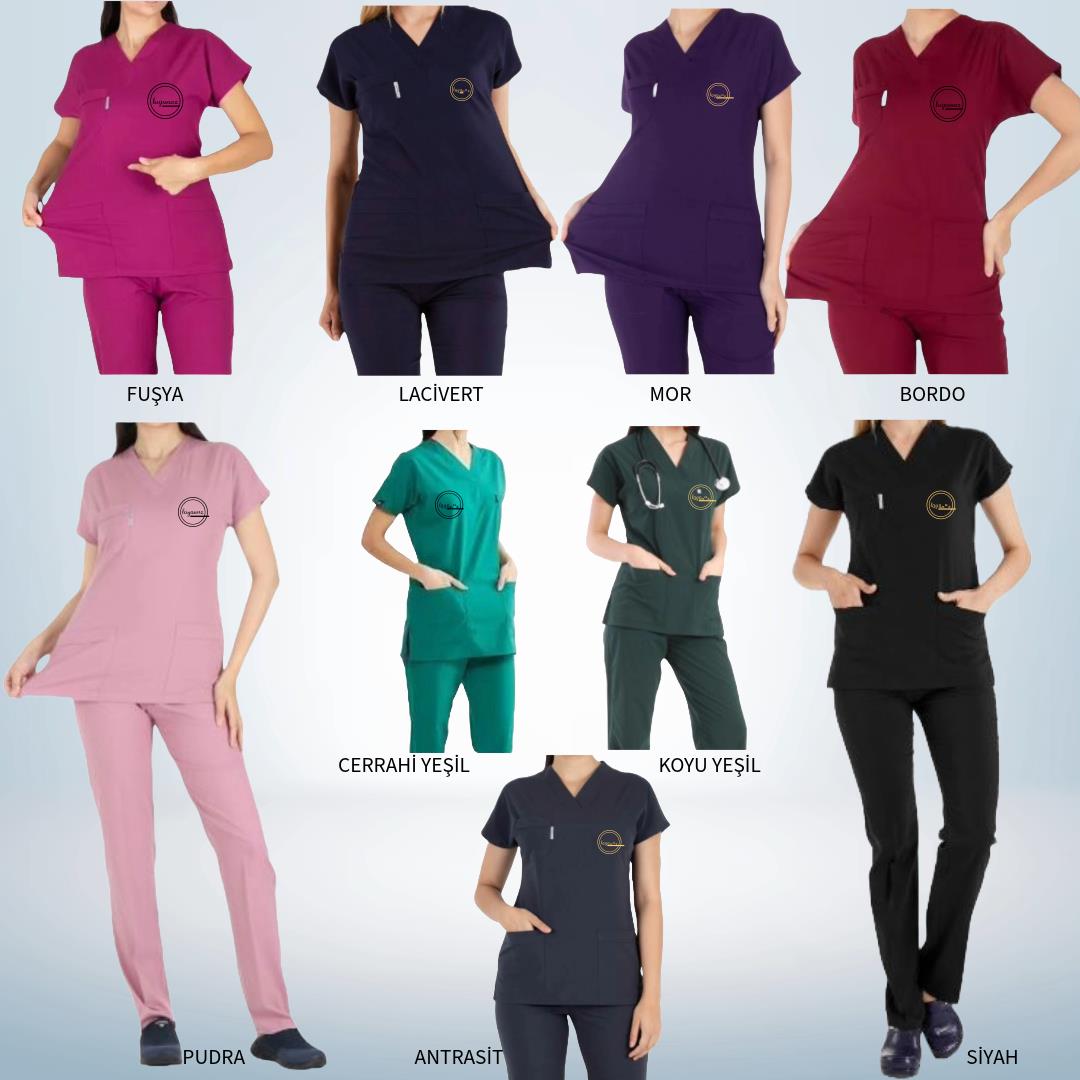 Premium Likralı Scrubs Alt-Üst TakımHavlu Ve ÜniformaLİNA TEKSTİL TASARIMPremium Likralı Scrubs Alt-Üst Takım