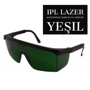 Lazer Estetisyen Koruma Gözlüğü YeşilSARF MALZEME LİNA TEKSTİL TASARIMLazer Estetisyen Koruma Gözlüğü Yeşil