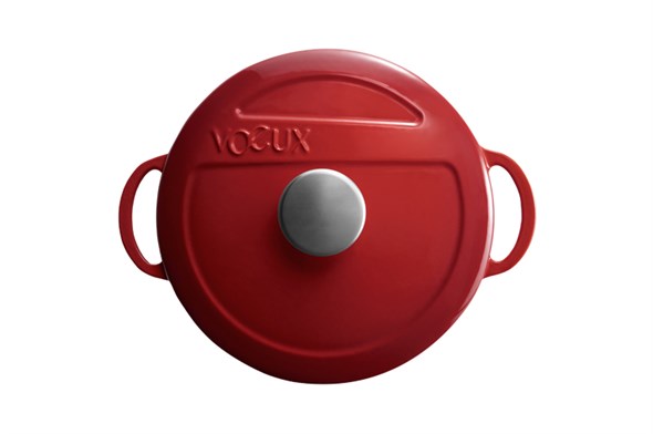 Voeux LAmour Shallow Casserole 28 cm Red