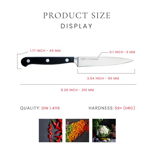 Voeux Classique Vegetable Knife 9 cm.