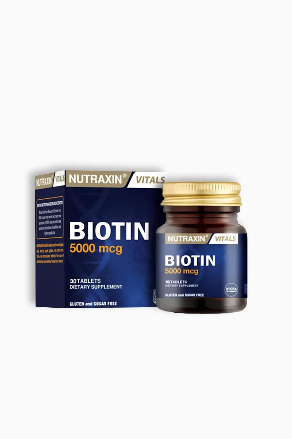 Nutraxin Biotin 5000 mg 30 Tablet