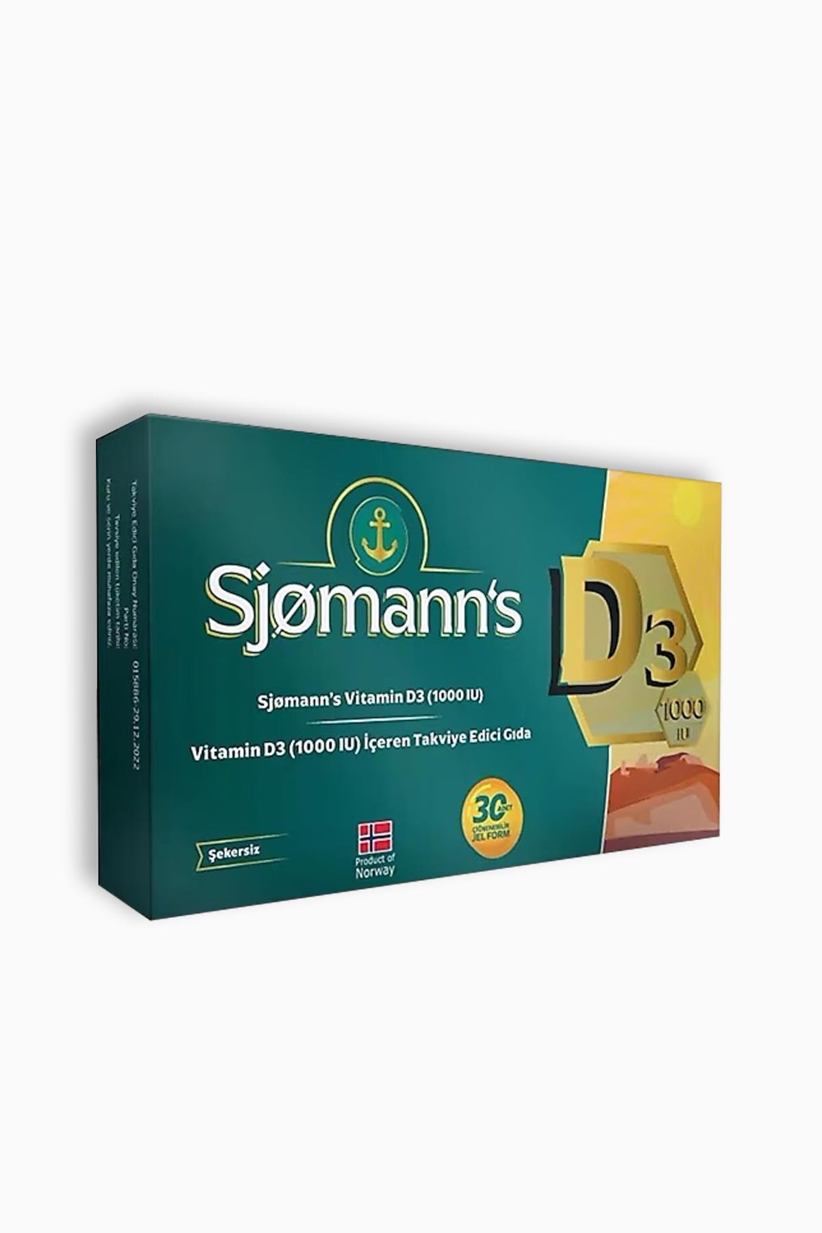 Sjomanns D3 Çiğnenebilir Jel 30 Tablet