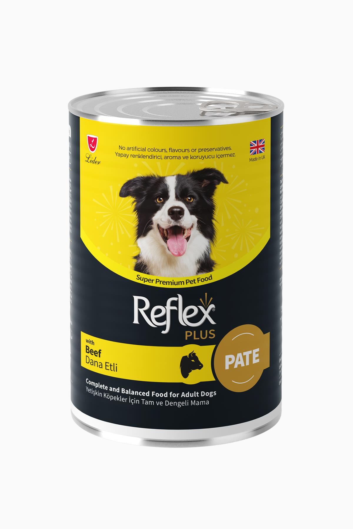 Reflex Plus Pate İçinde Et Parçacıklı Dana Etli Yetişkin Köpek Maması 400 gr